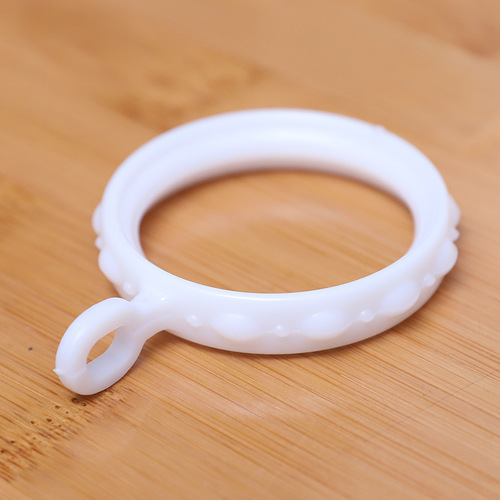 Cross-border special supply of shower curtain ring PP plastic shower curtain ring C-type traceless bathroom buckle shower curtain accessories