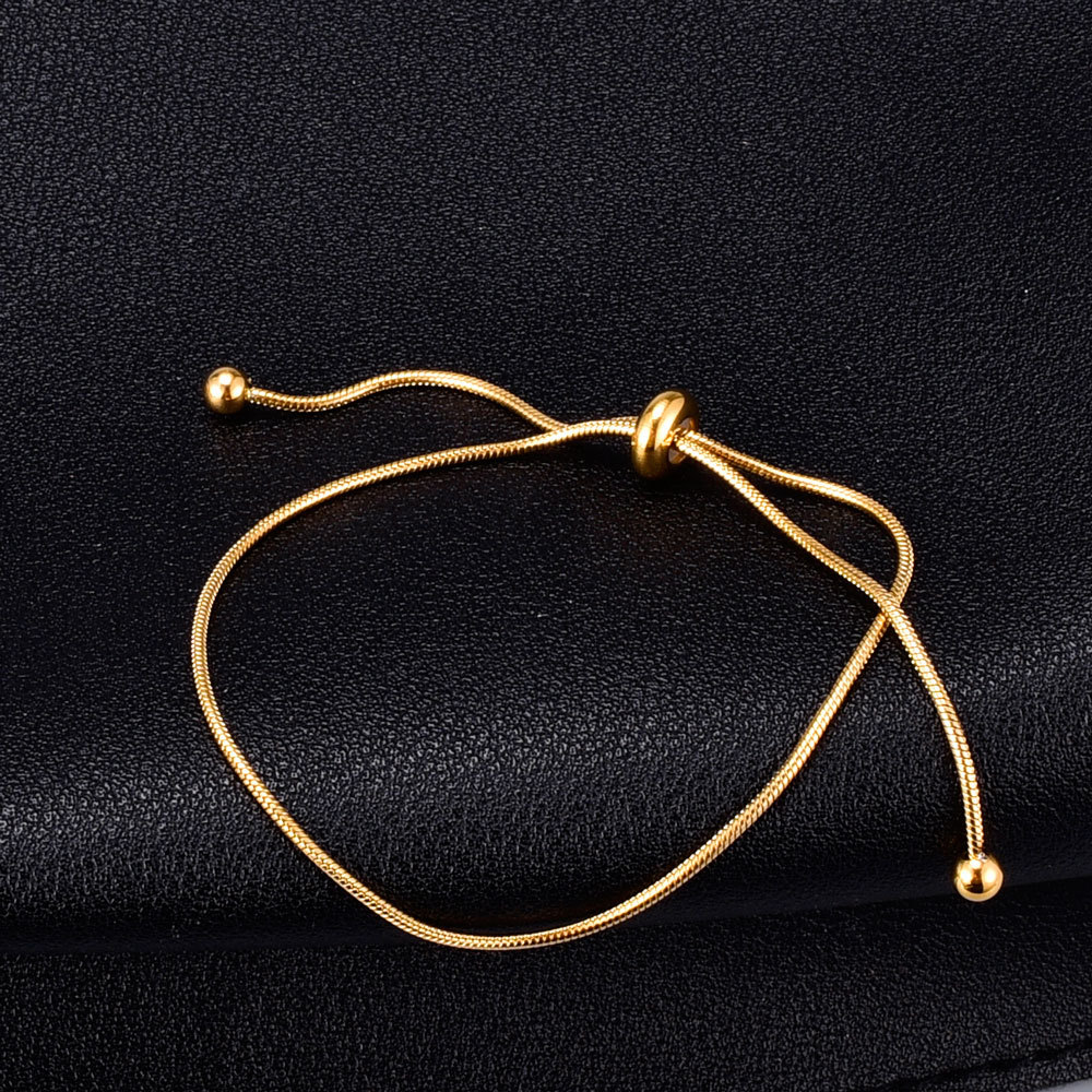 Nihaojewelry Simple Bracelet En Acier Au Titane Avec Cordon De Serrage En Gros Bijoux display picture 1