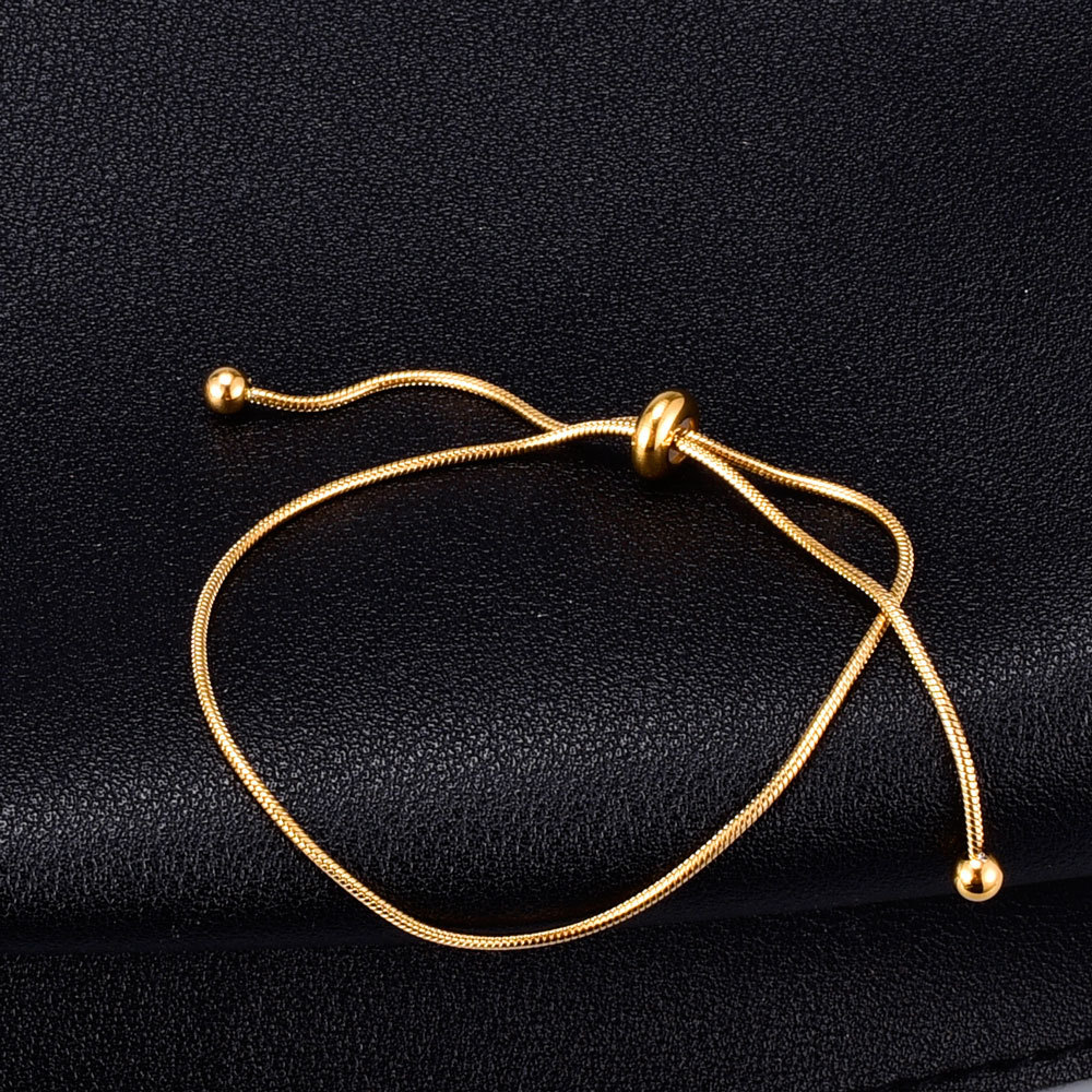 Nihaojewelry Simple Titanium Steel Drawstring Short Bracelet Wholesale Jewelry display picture 1