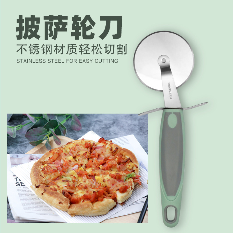 2021 new pattern Pizza Cutters Stainless steel Pizza Baking diy tool household Slicer wholesale