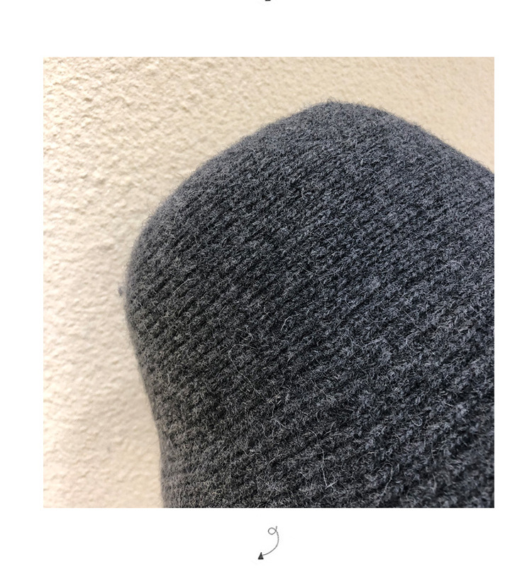 Fischerhut für Erwachsene im Herbst und Winter, Kinder, verdickte, warme, gestrickte Wollmütze, modischer Beckenhut_voghion.com