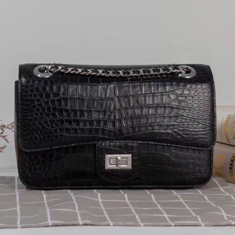 New Arrival Thai Crocodile Belly Women's Shoulder Bag Casual Chain Women's Bag Fashion Trendy Real Crocodile Belly Leather Crossbody Bag