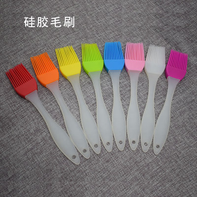 加厚手柄可拆分硅胶刷耐高温加密毛刷硅胶奶油刷子蛋糕烘焙烧烤刷|ru