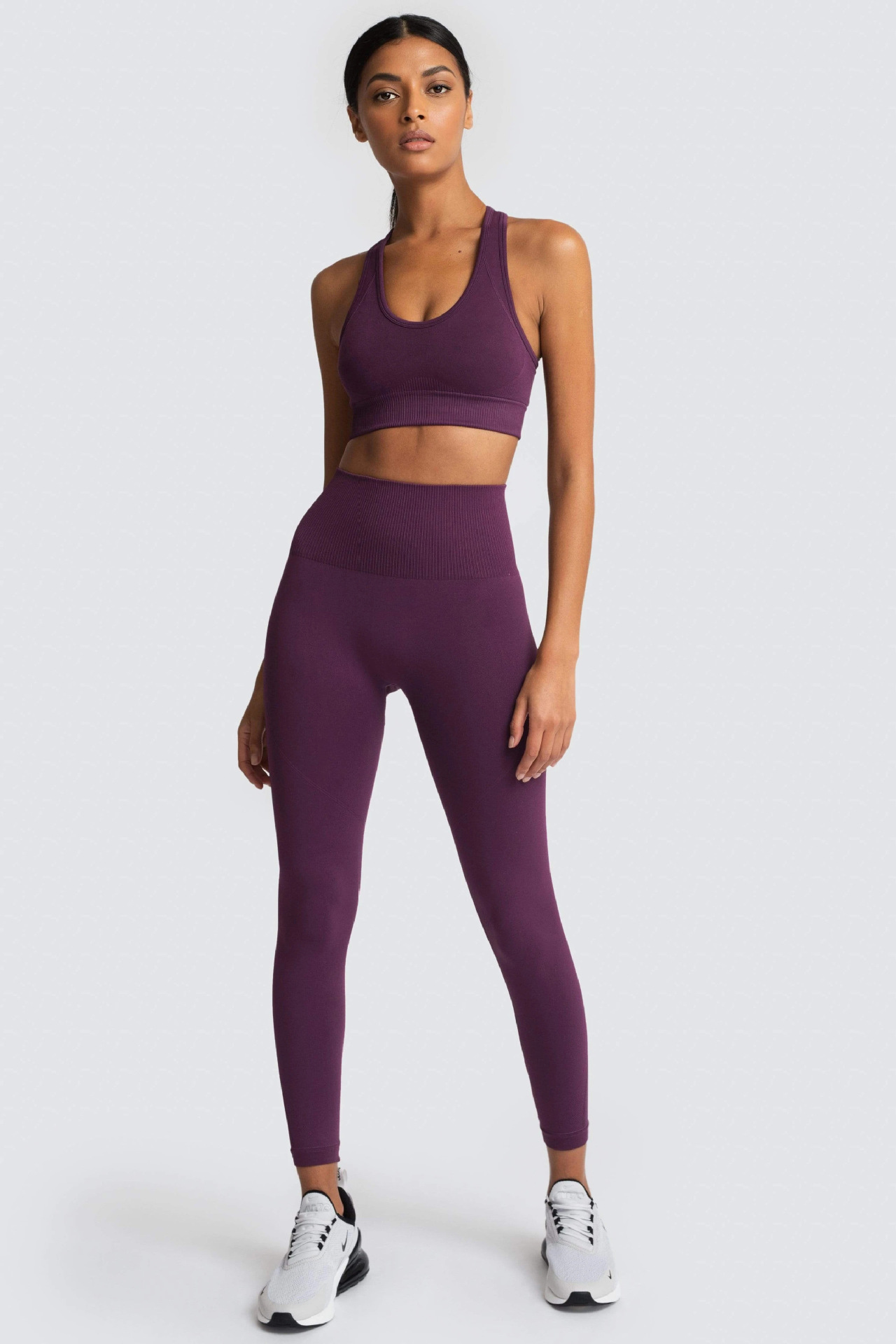 traje de yoga de punto para mujer nihaostyles ropa al por mayor NSXER80285