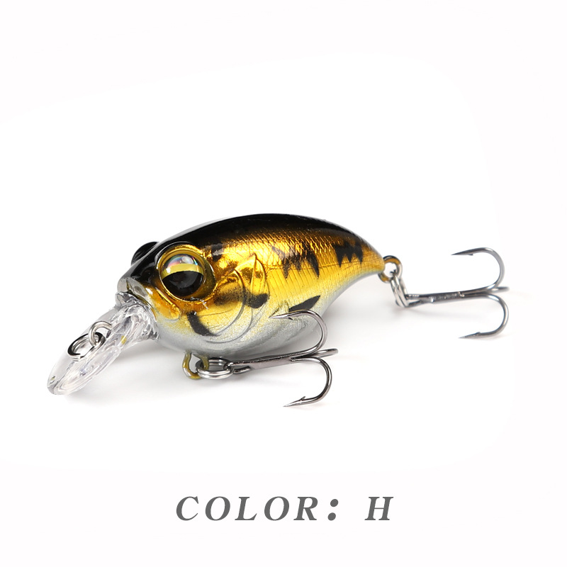 2 Pcs Small Deep Diving Crankbaits 38mm 8g Hard Artificial Baits Minnow for Bass Pesca Carp Perch Fishing Lures Tackle