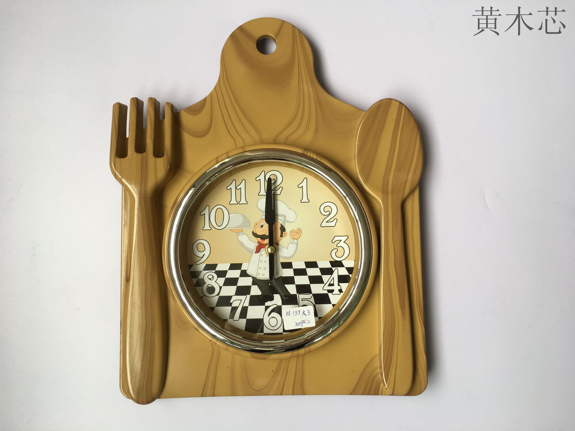 Reloj creativo con forma de filete - Diseño de utensilio de cocina - Popular y novedoso - Venta al por mayor de fábrica