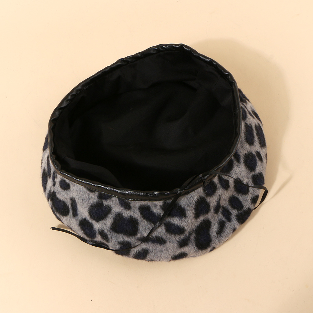 Hot Selling Fashion Retro Leopard Berethat Wholesale display picture 9