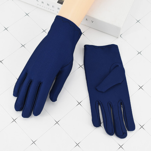 Spandex gloves, thin men's and women's driving gloves, stretchy black and white ceremonial dance performance spandex industrial gloves