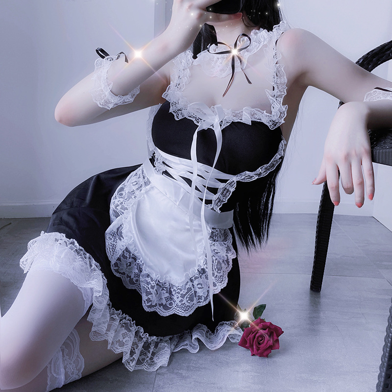 Ambiguous Lingerie Nightdress Maid Stewardess Maid Student Rabbit Dress Silk Stockings Net Stockings One-Piece Collection