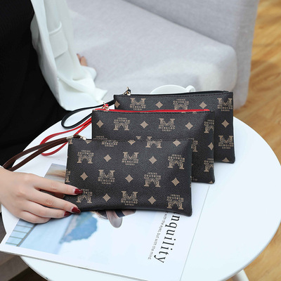 2021新款时尚手拿包女零钱包手腕包女长款钱包手机包夏季皮包批发