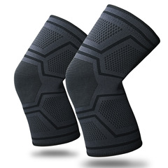 New silicone non-slip sports knee pads basketball running fitness knee pads support outdoor mountaineering and cycling knitted knee pads