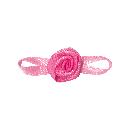 Yao Ming cinta hoja de ocho caracteres Rosa cinta flor hecha a mano pequeña flor cinta Rosa ropa interior ropa pequeña flor