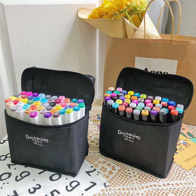 2020年新款馬克筆48支 雙頭設計滿足不同繪畫需求搭配個手提式袋