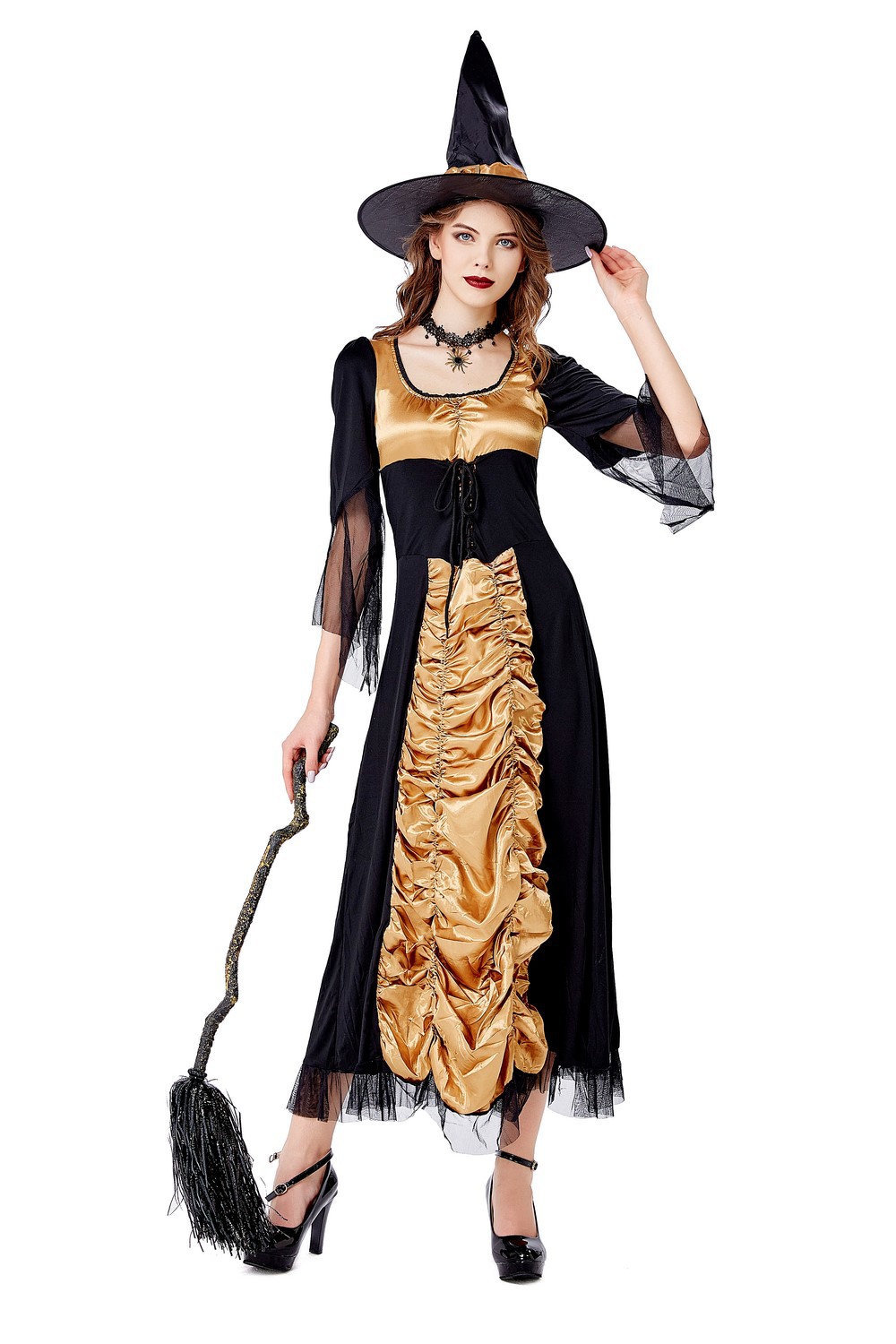 Halloween cosplay witch costume nihaostyles wholesale halloween costumes NSQHM81796