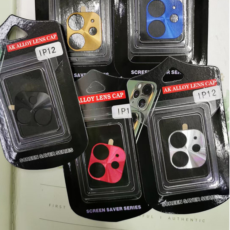 For Apple 12Promax lens film iphone12 camera metal ring mobile phone lens protective cover CD pattern