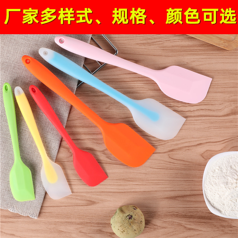 硅胶刮刀 烘焙用品工具食品级FDA一体硅胶抹刀儿童蛋糕奶油裱花刀-阿里巴巴