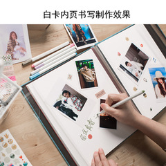 Large-capacity photo album, commemorative album, diy handmade self-adhesive laminated large-size family photo album, couple photo album