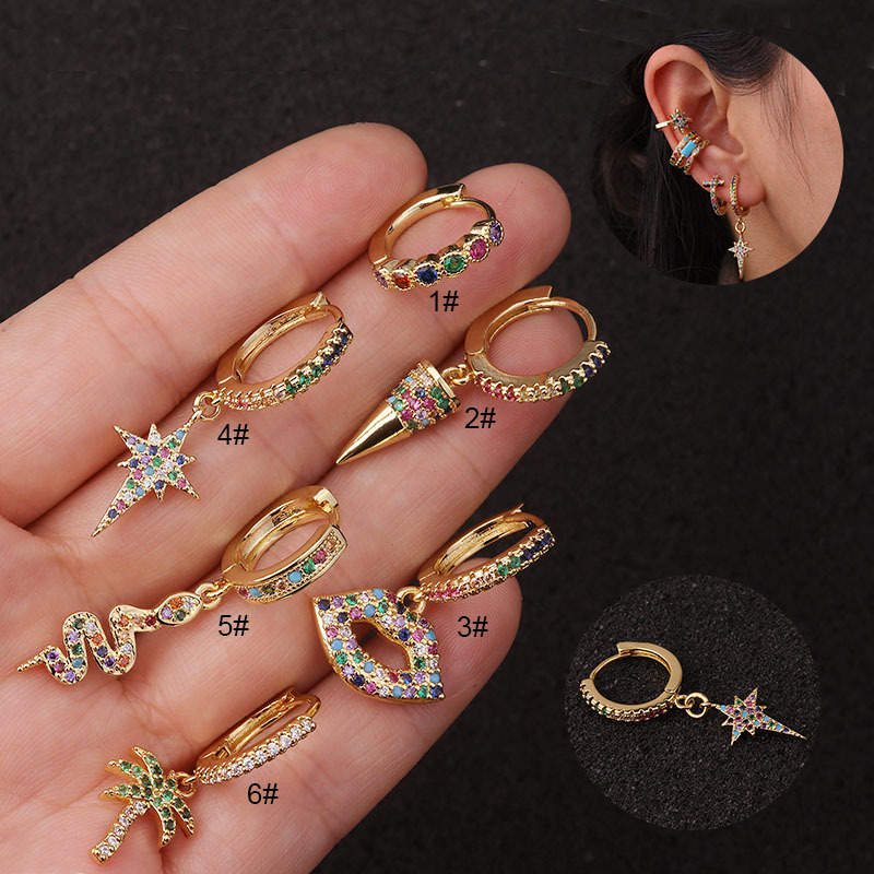 Hot Selling Creative Color Earrings Wholesale display picture 12