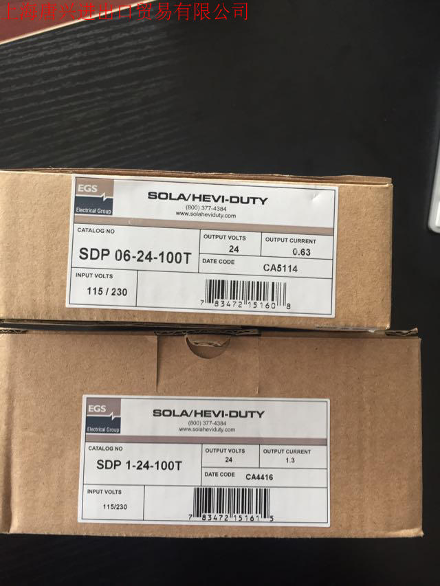 现货供应美国SOLA电源SDP1-24-100T