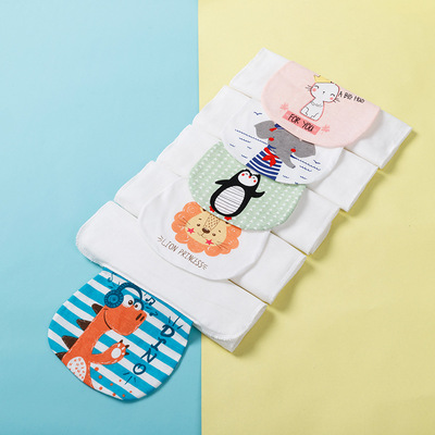 四层M中码吸汗纯棉纱布垫背隔汗巾宝宝婴儿童卡通垫背巾厂家直销