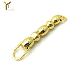 箱包五金配件珠子装饰手挽扣 锌合金压铸女包肩带装饰手腕