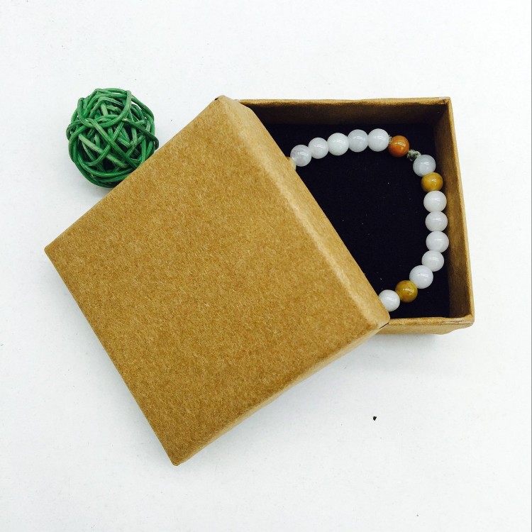 牛皮纸耳钉戒指新款复古首饰盒婚礼求婚天地盖礼品包装盒厂家定制