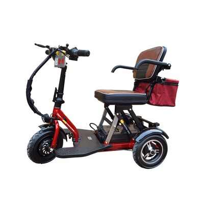 厂家直销老年休闲电动三轮车成人家用折叠电动车残疾人小型代步