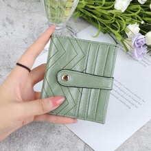 新款復古簡約日韓版迷你時尚潮流學生多功能錢包卡包一體短錢包