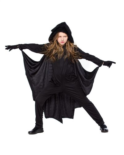 Neutral children show clothing jumpsuits animal bat outfit modelling of Halloween costumes children stage costumes