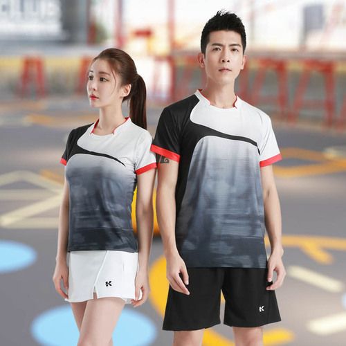 Women's Quick-Dry Badminton Skirt - New Badminton Apparel Set for Men and Women, Badminton T-shirt with Print for Competition