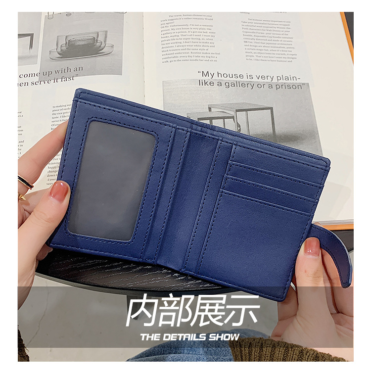 70% Off Short Style Wallet 2020 New Embroidered Student Wallet Short Folding Ladies Multifunctional Card Holder Wholesale display picture 42