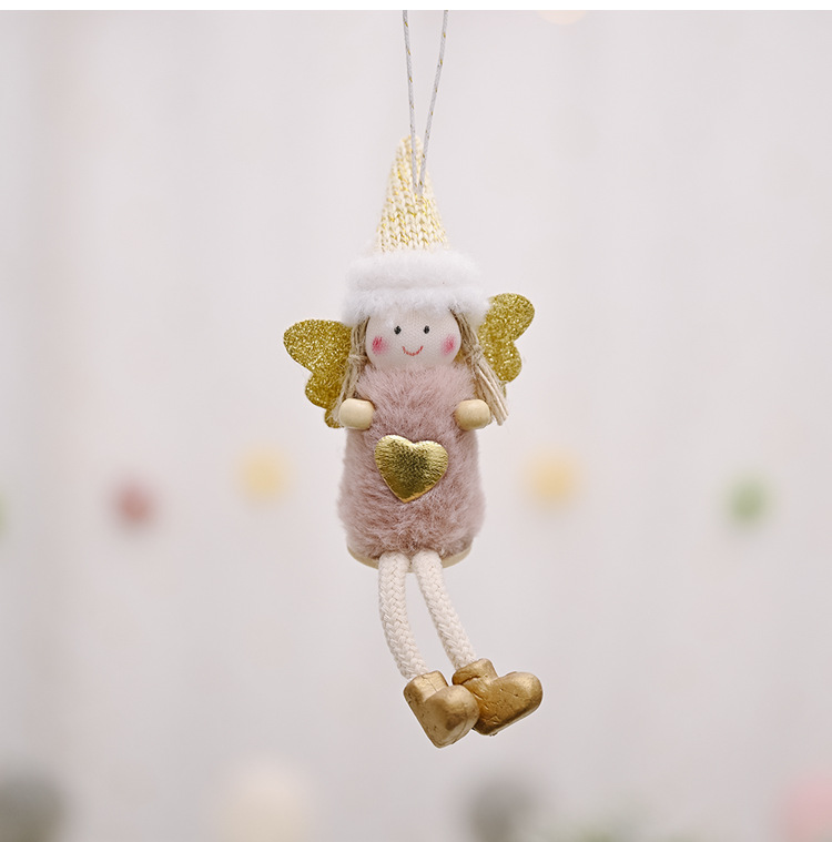 Christmas Ornament Sitting Posture Hanging Leg Angel Doll Pendant display picture 5