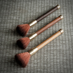 Dalan Tang Black Rosewood Pure Copper Nourishing Teapot Brush Tea Brush Zisha Teapot Tea Sweeper Tea Set Accessories Tea Tray Brush