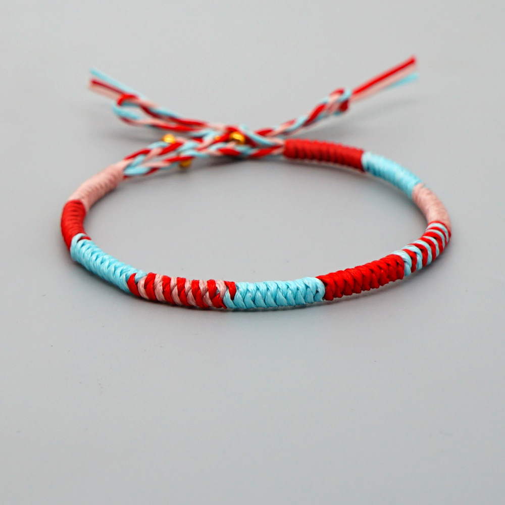 Explosión Pequeña Mercancía Pulsera Simple Cuerda De Cera Tejida Colorida Pulsera De Cuerda Natal Joyería Hecha A Mano Al Por Mayor Nihaojewelry display picture 24