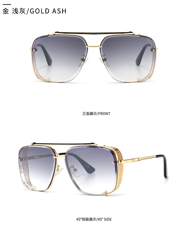 New Style Modern Retro Frame Thin Leg Sunglasses display picture 8