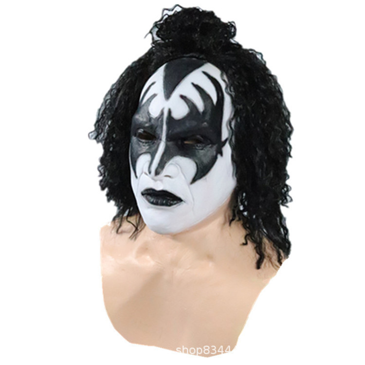 BESO-Jean Simmons cantante Máscara de Halloween de terror Máscara Festival de Música loca Máscara apoyos