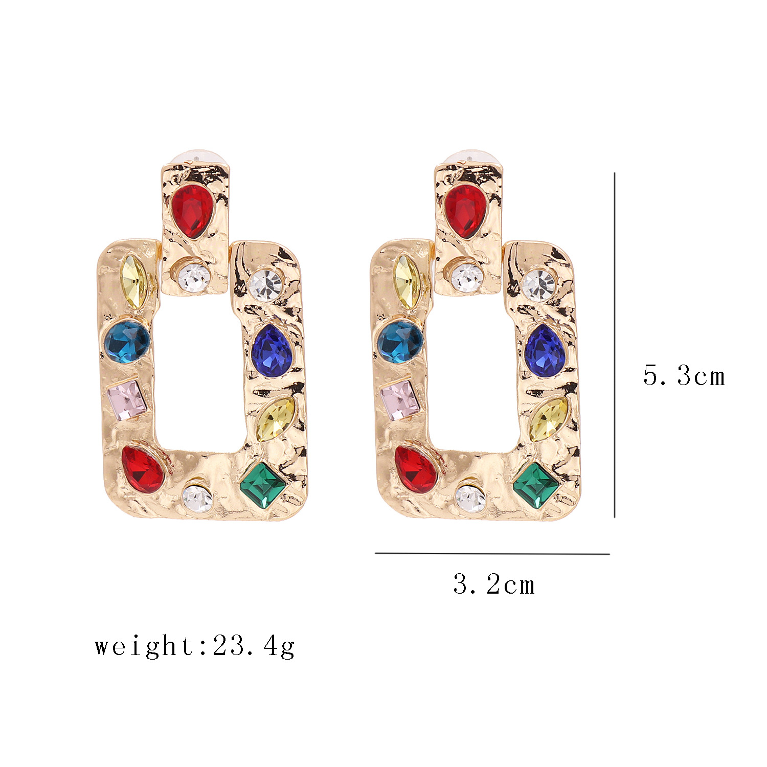 Fashion New Earrings Exaggerated Geometric Earrings Hot Sale Wholesale Nihaojewelry display picture 15