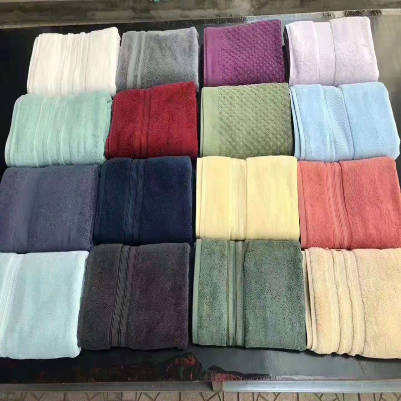 towel stock 外貿尾單家紡織品特價處理 便宜毛巾浴巾尾貨庫存