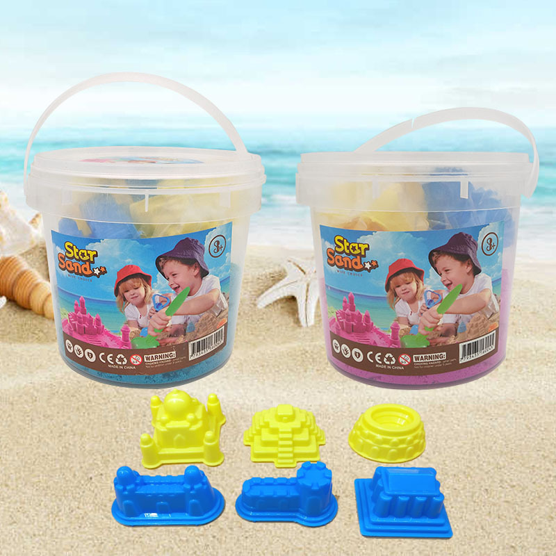 太空沙2斤套装儿童益智沙盘玩具安全环保彩色泥土星空沙外贸批发|ms