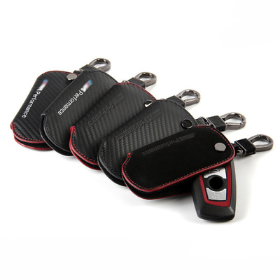 automobile key Cover 537 X5X6X1X4320li 525li genuine leather Carbon fibre key case