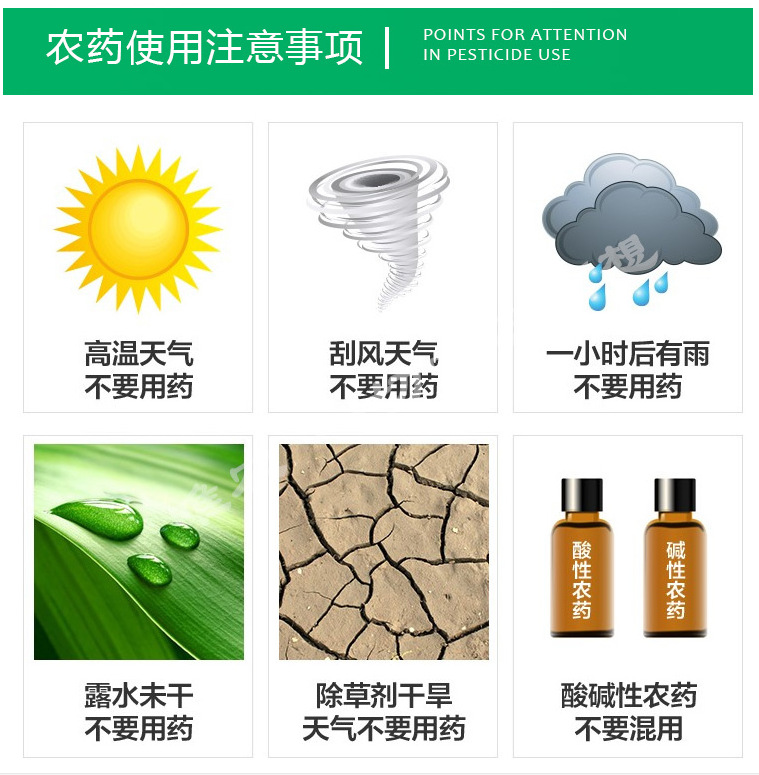 Pesticide use precautions