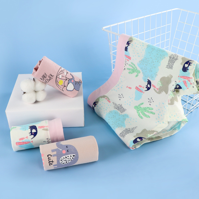 3 Bagged girl Underwear Cartoon Animal Series children Underwear Manufactor Direct selling children Underwear On behalf of