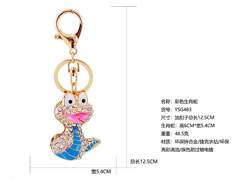 25g Weight Alloy, Metal Material Constellation Pattern Unisex Gender Coffee, White, Pink, Purple, Red, Blue, Gold, Black Color Crystal Cute Zodiac Pig Rabbit Cow Horse Car Keychain 4