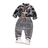 Fashionable overall for boys, children's set, children's clothing, city style, long sleeve