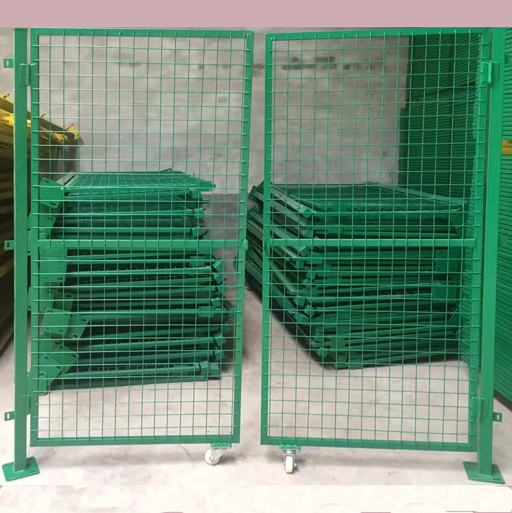 厂家货源仓库围栏伸缩门室内推拉隔离门车间隔离网框架护栏网定制