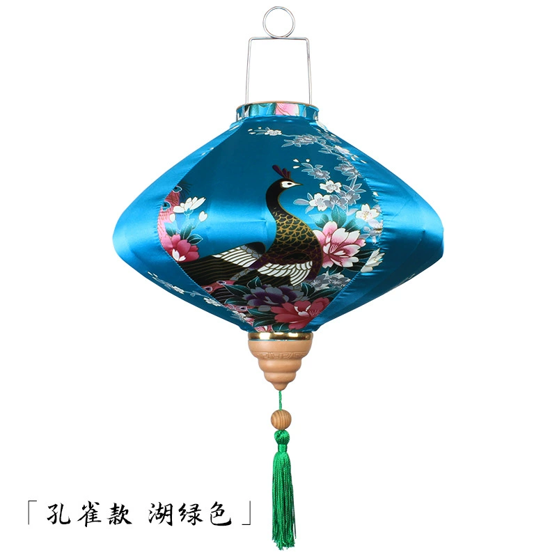 Chinese flashlight, festive Japanese lamp, peacock