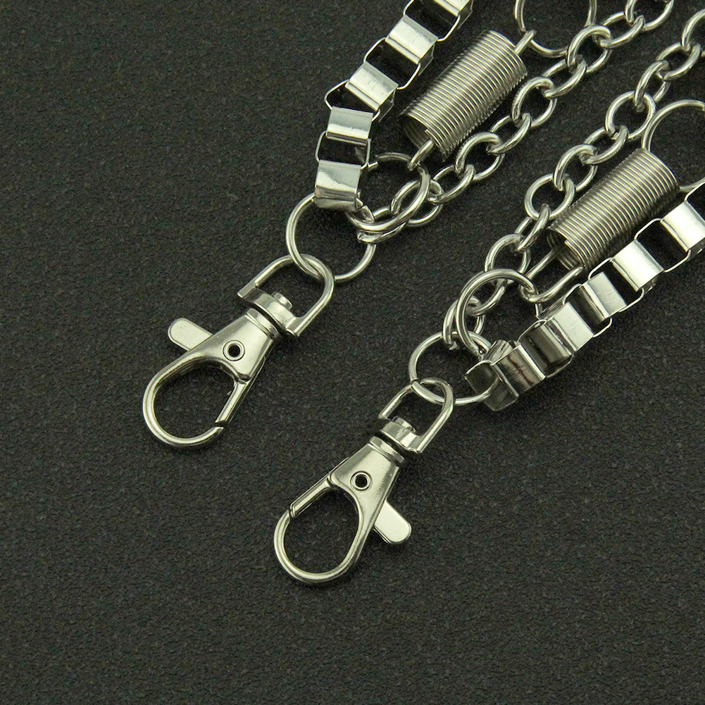 Punk Nightclub Hip-Hop Style Multi-Layer Skull Bullet Jeans Decorative Versatile Waist Chain_voghion.com