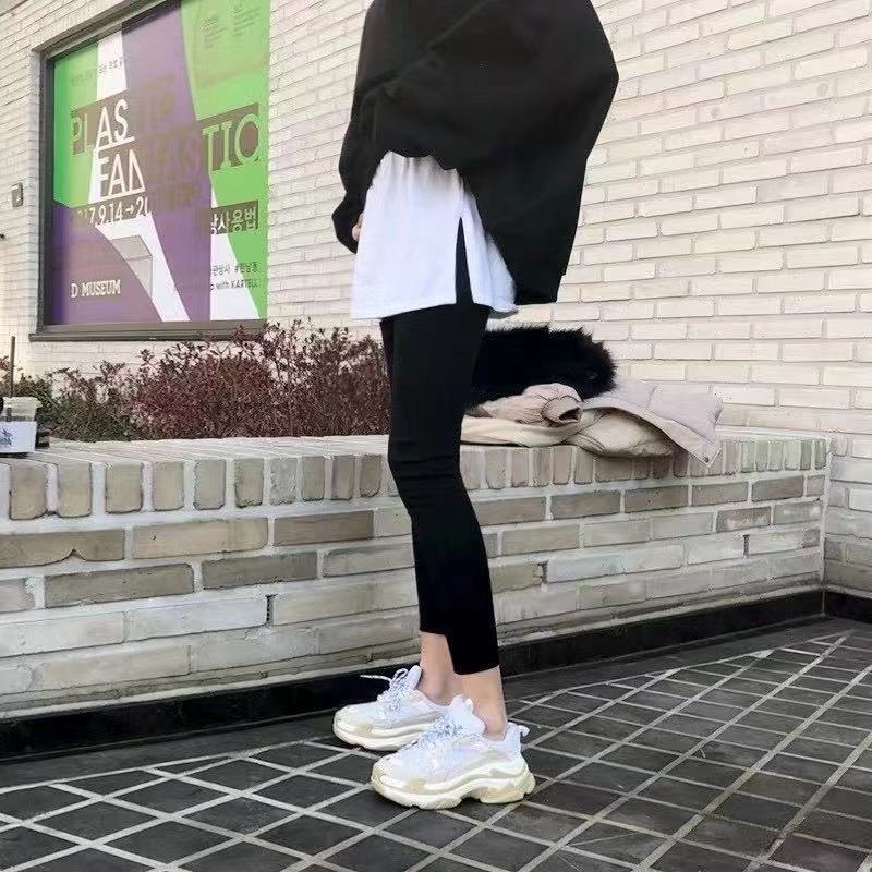 2020新開發搭配神器純色白開叉打底裙女松緊腰疊穿衛衣裙熱銷産品