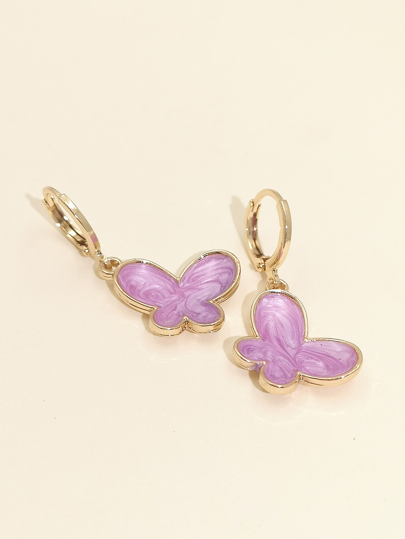 Fashion Butterfly Earrings Korean Temperament Elegant Butterfly Fresh Simple Earrings Wholesale display picture 15