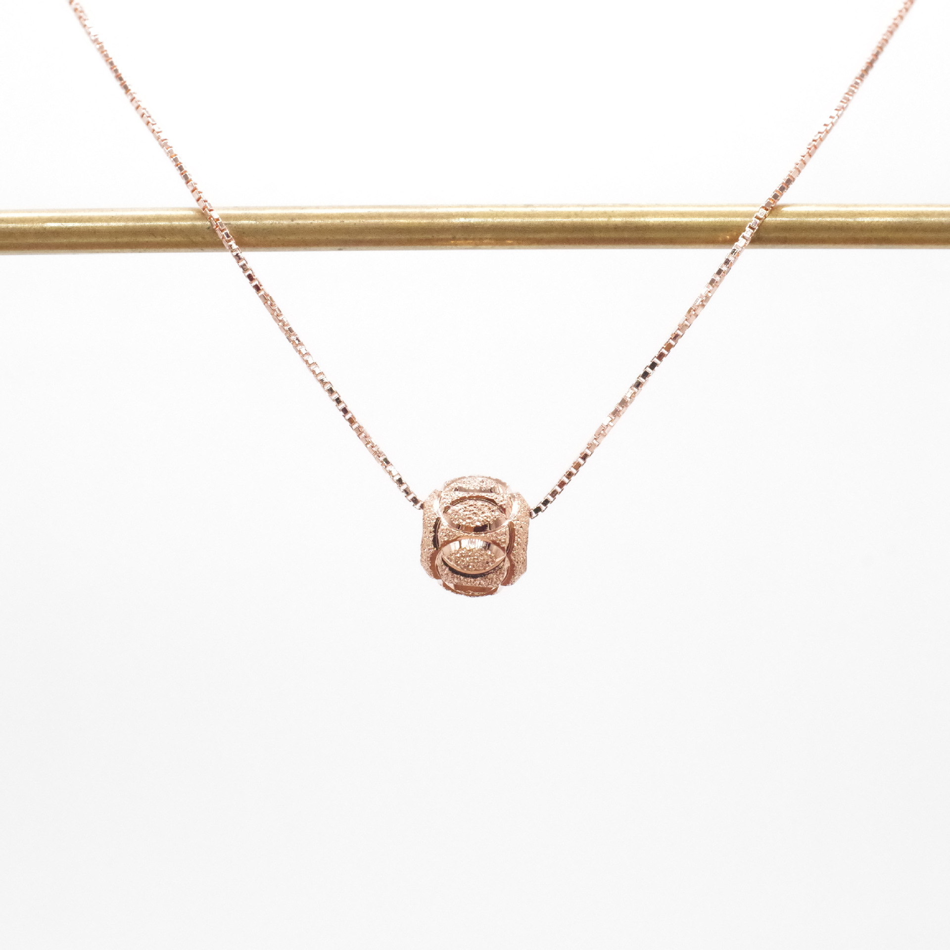 Simple Style Round Sterling Silver Plating Rose Gold Plated White Gold Plated Gold Plated Pendant Necklace display picture 4